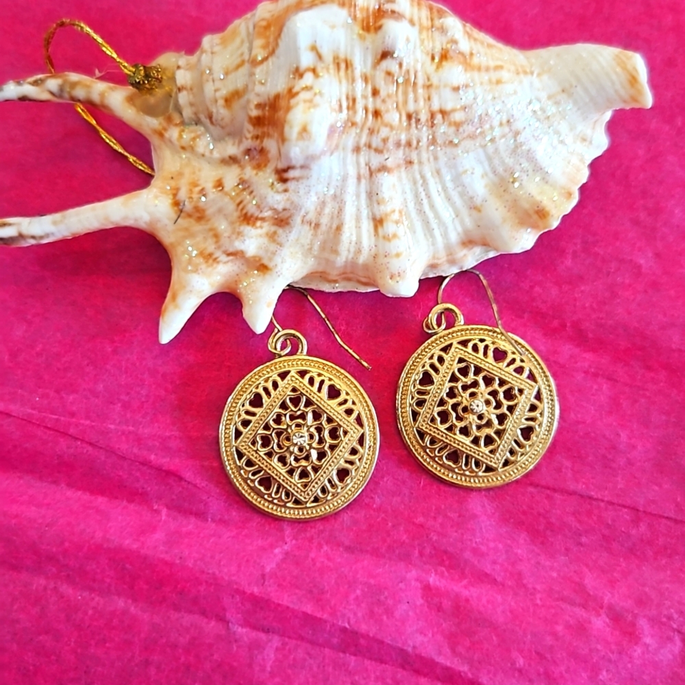💥Gold Disc's w/Rhinestones